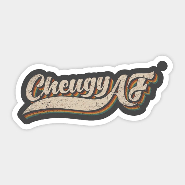 Cheugy AF Sticker by kg07_shirts